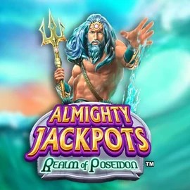 Almighty Jackpots – Realm of Poseidon logo – Jackpots by Novomatic at RoyalsTiger Casino