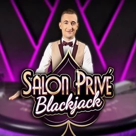 Blackjack Salon Privé slot logo by Ezugi at RoyalsTiger Casino