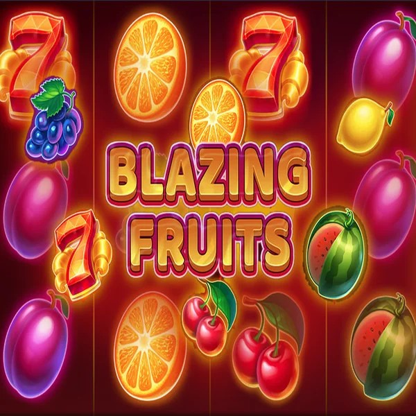 Blazing Fruits slot logo by Inbet Games at RoyalsTiger Casino