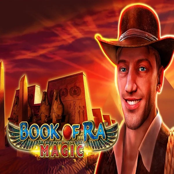 Official Slots logo: Book of Ra Magic by Greentube at RoyalsTiger Casino