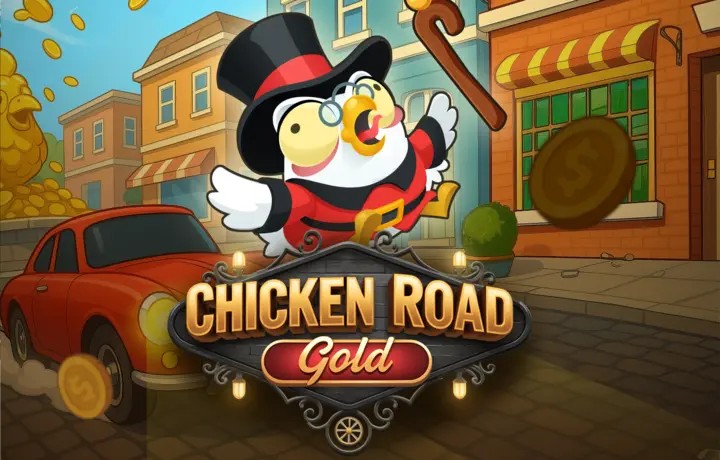 Chicken Road Gold logo – Casino Games by InOut at RoyalsTiger Casino
