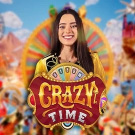 Crazy Time slot icon by Evolution, available at RoyalsTiger Casino