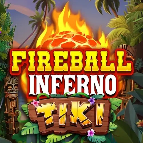 Fireball Inferno Tiki logo – Slots by NetEnt at RoyalsTiger Casino