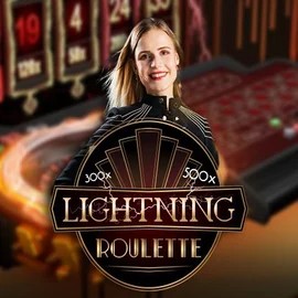 Official Live Casino logo: Lightning Roulette by Evolution at RoyalsTiger Casino