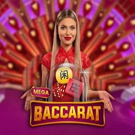 Mega Baccarat logo by Pragmatic Play at RoyalsTiger Casino