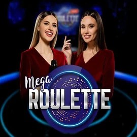 Official Live Casino logo: Mega Roulette by Pragmatic Play at RoyalsTiger Casino