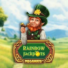 Rainbow Jackpots Megaways slot visual from Red Tiger Gaming available on royals-tigers.com