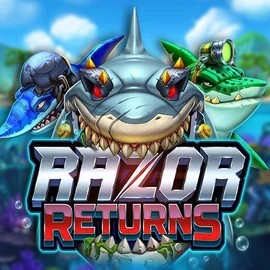 Official Slots logo: Razor Returns by Push Gaming at RoyalsTiger Casino