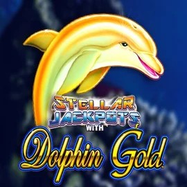 Dolphin Gold with Stellar Jackpots slot icon by Lightning Box Game, available at RoyalsTiger Casino
